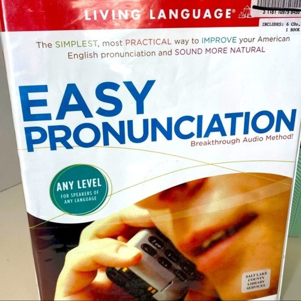 Easy Pronunciation English Any Level for Speakers of Any Language 6 CDs/Book